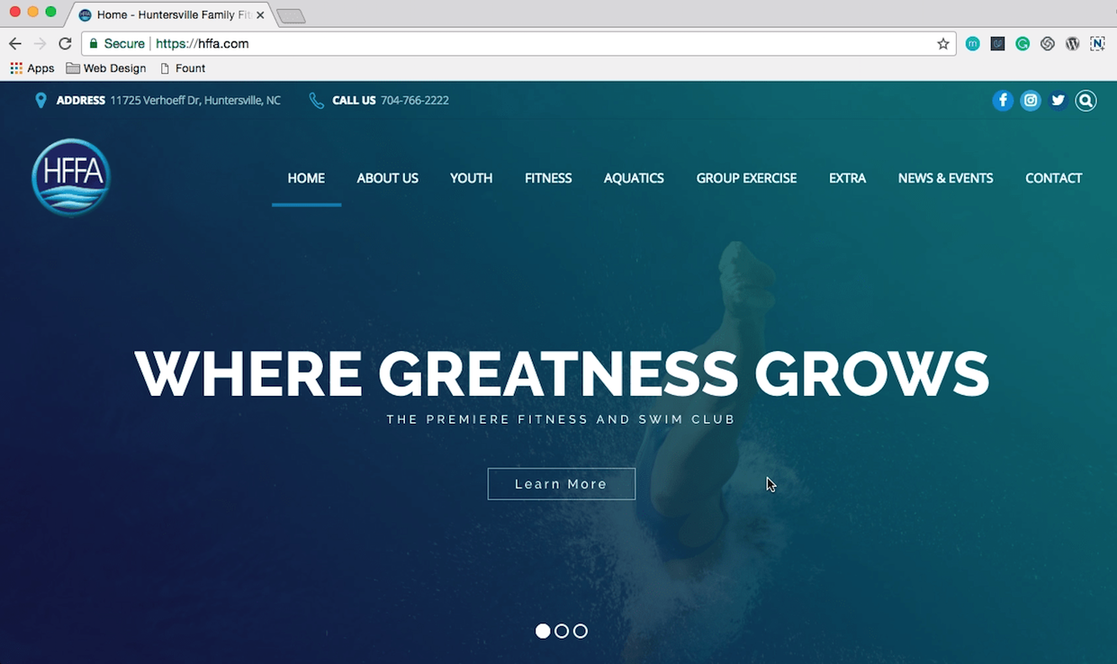 hffa after website redesign