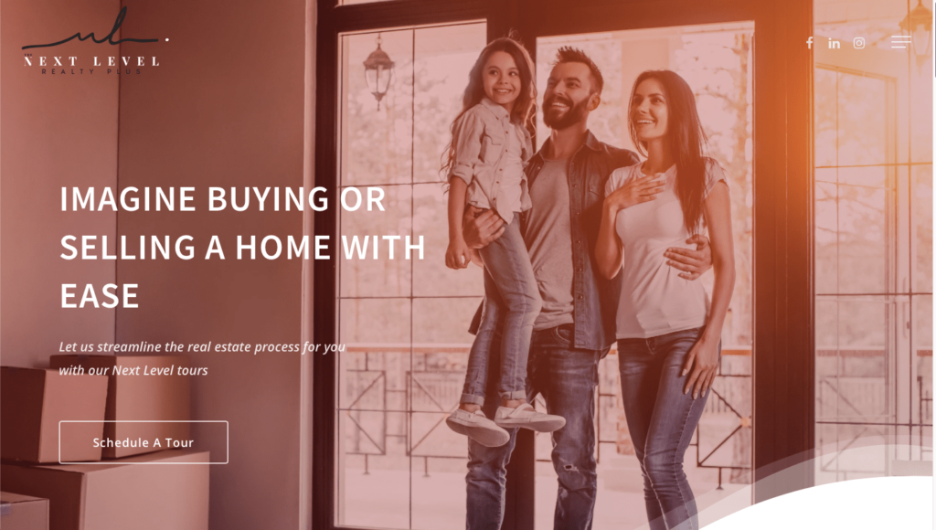 the next level realty plus - real estate - web design